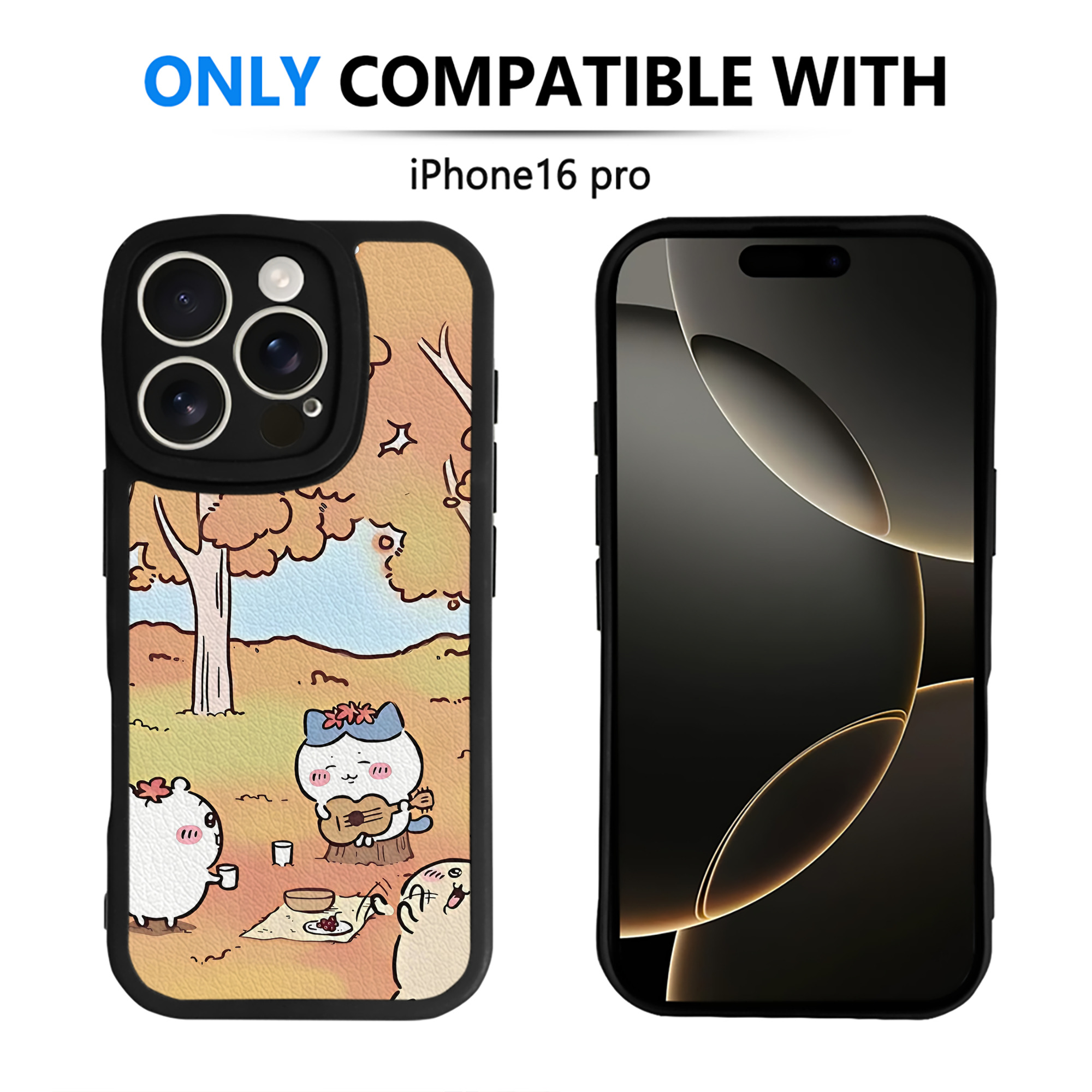（画像用） ちいかわ Chii-kawa 【iPhone 16シリーズ対応】シリコンスマホケース（レザー調） 材質：シリコン